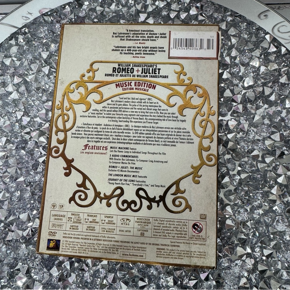 Romeo + Juliet Music Edition DVD movie classic - Picture 2 of 3